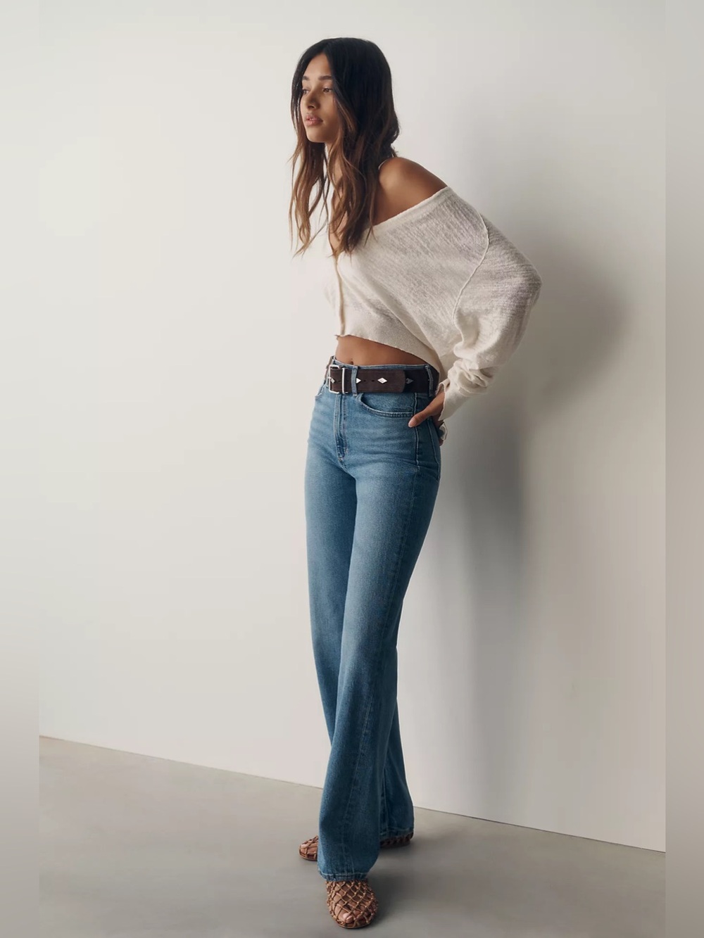 NWT Anthropologie Joe's Jeans Margot High Rise Straight Leg Jeans Good Eye